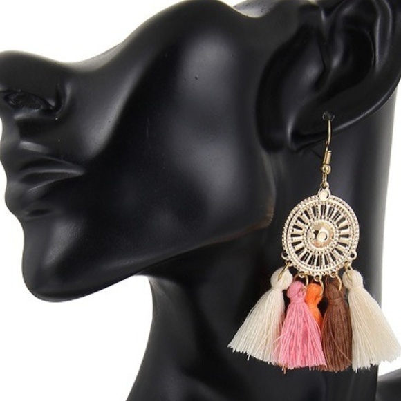 Hot Women's Lovely Handmade Long Tassel Earrings - Picture 2 of 5